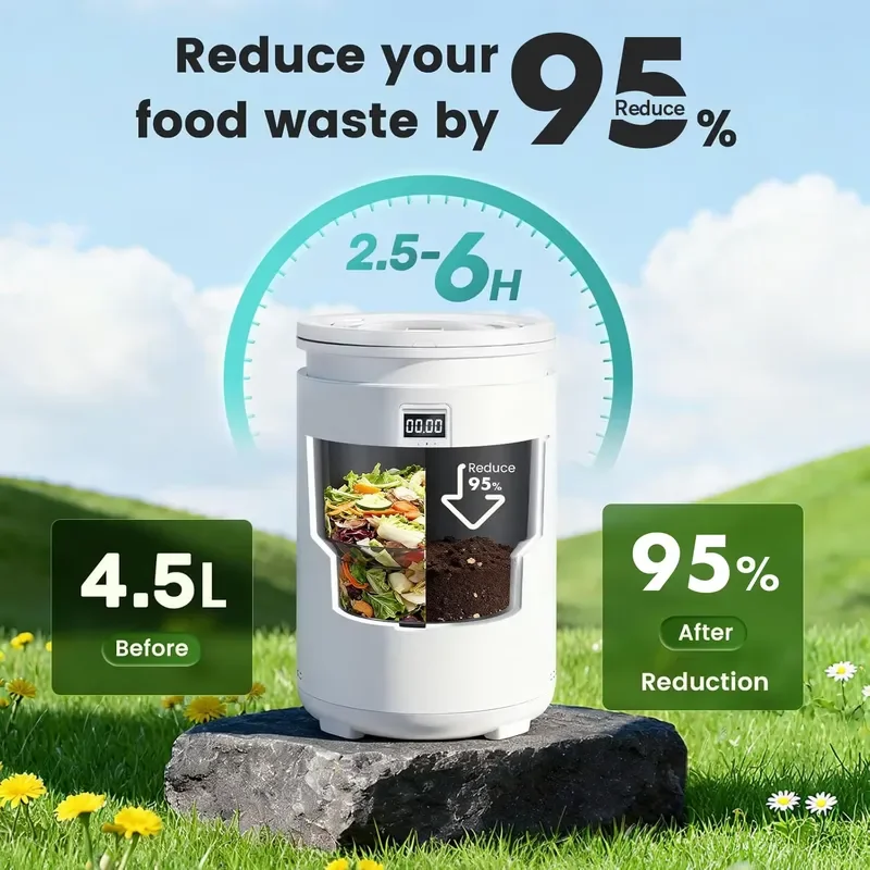 Composter Kitchen Food Waste Recycler Automatic Organic Maker Home Garden Eco Friend Appliance