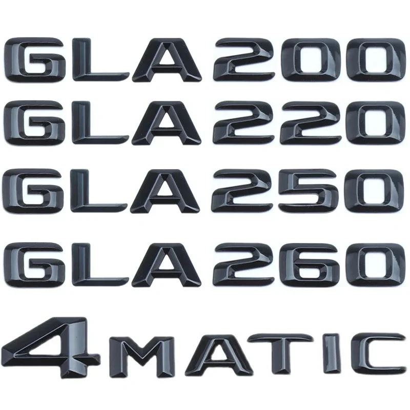 

3D Black CLA200 Car Emblem CLA220 Car Trunk Rear Letters Word Emblema Badge Sticker CLA250 Auto Turbo Logo For Mercedes Benz AMG