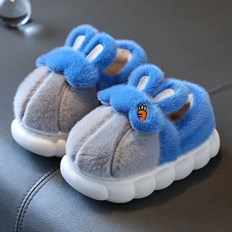 Fashion New Children Cotton Slippers Autumn and Winter Boys and Girls Slippers Home Indoor Kids Slippers House Baby Shoes