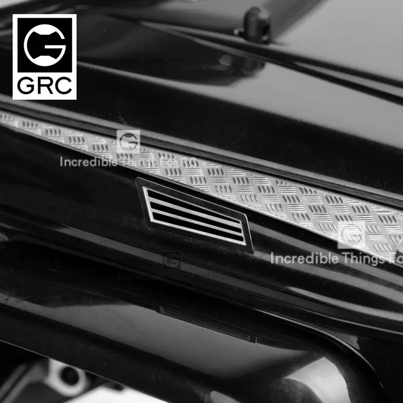 ตะแกรงครอบด้านข้างทำจากสแตนเลสสำหรับ 1/10 TRX-6 G63 ตะแกรงดักอากาศ TRX-4 G500 อุปกรณ์เสริมจำลองการปีนเขาสำหรับรถบังคับวิทยุ