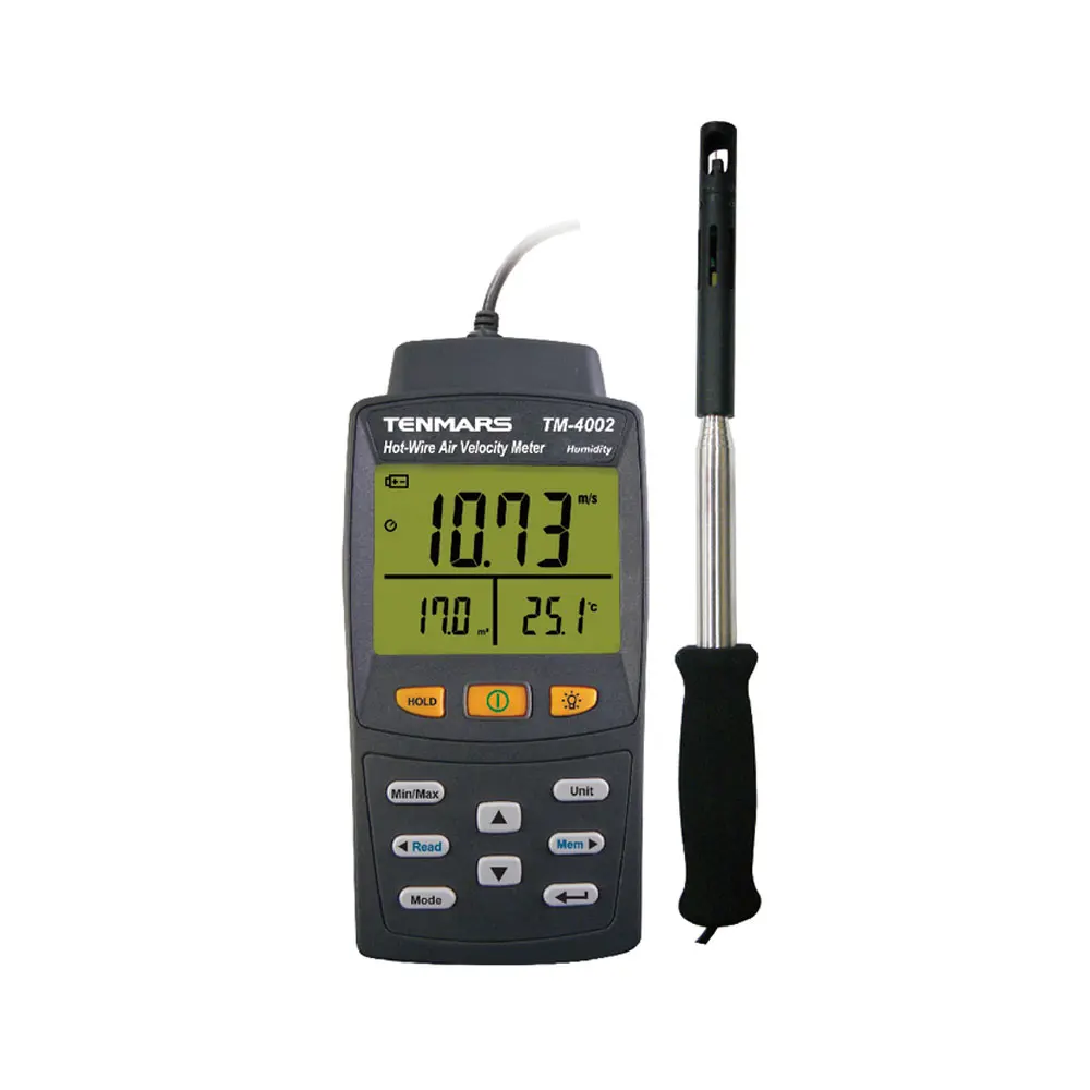 

Tenmars TM-4002 Handheld Hot Wire Anemometer Wind Speed Tester Anemometer