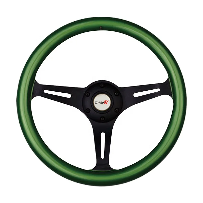 

Car Modified Steering Wheel 350MM Solid Wood Steering Wheel Retro Universal Steer Wheel Car