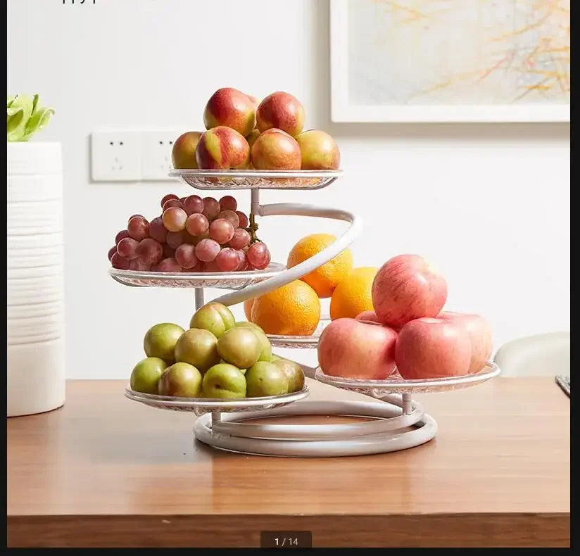 

Металлическая многослойная ваза для фруктов, бытовая гостиная, сухофрукты, десерт, конфеты, фруктовое блюдо, банкетный десертный стол, витрина