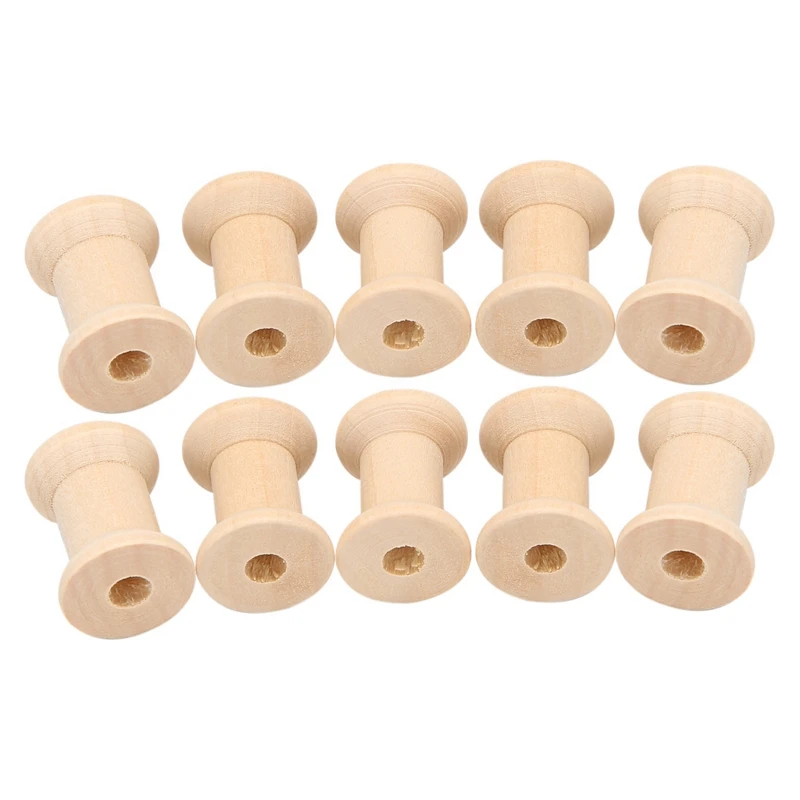 بكرة خيط خشبية فارغة بلون طبيعي ، 29 ، x 23 ، 20 ،