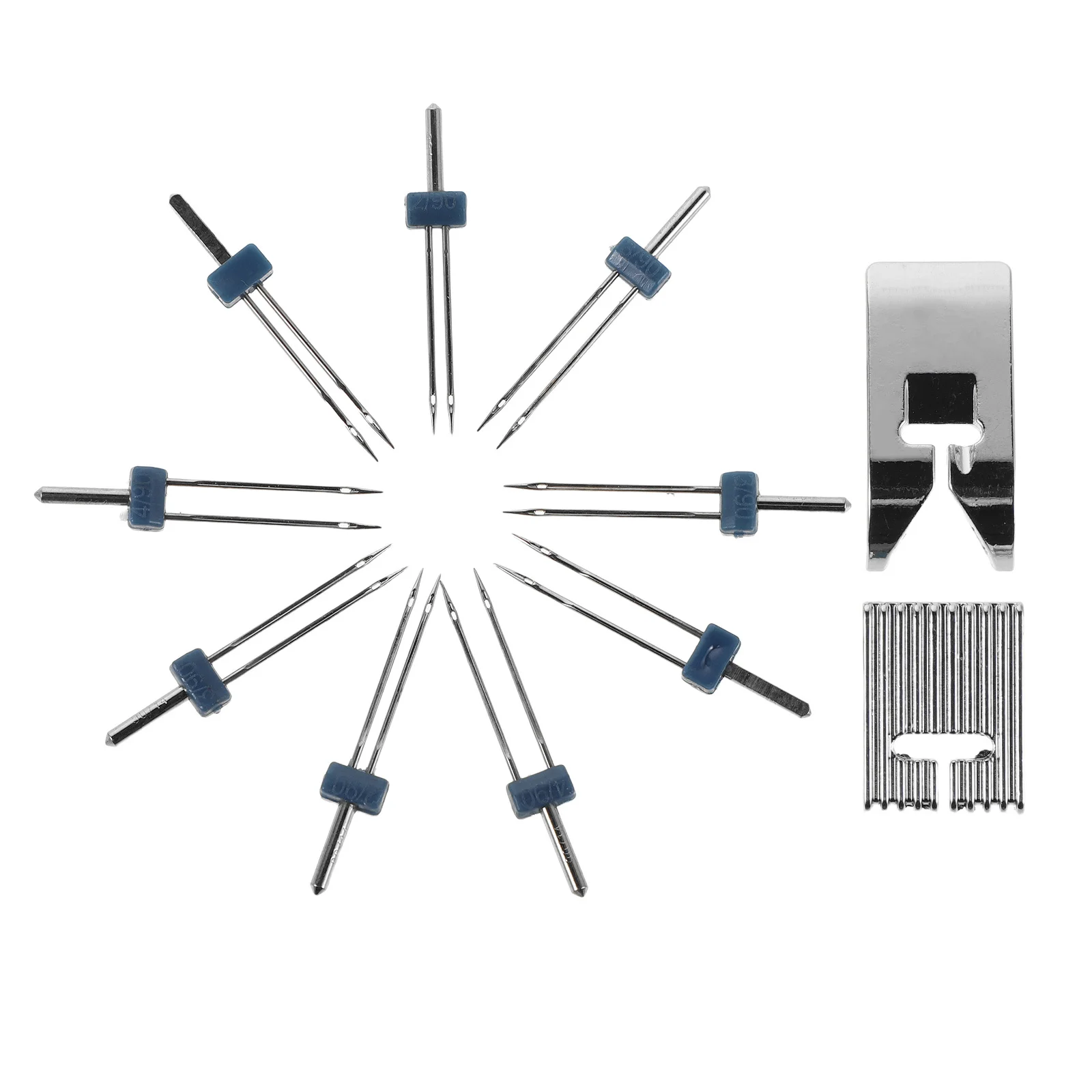

Double Needle Presser Foot for Sewing Machine Universal Replacement Heavy Duty Stitching Professional Straight Hemming