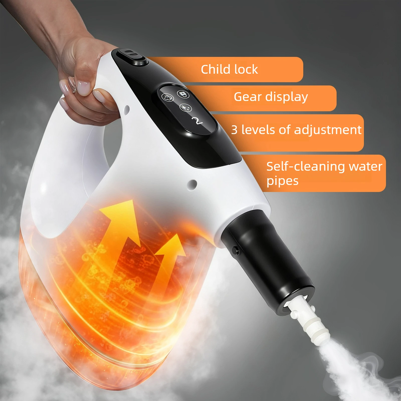 Handheld Steam Cleaner High Temperature Pressurized Steam Cleaning Machine with Multi Nozzles for Kitchen Bathroom Car Home