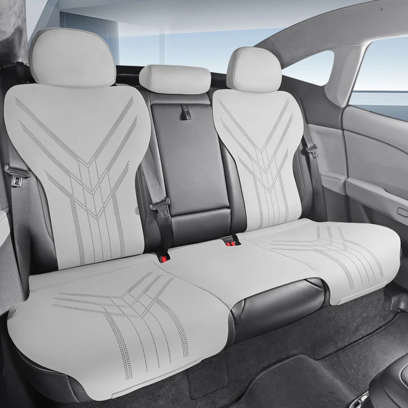 High Auto Car Seat Cushion Cover for Zeekr 007 2024 2025 2026 Four Seasons Seat Aviation Artificial Leather Mat Pad