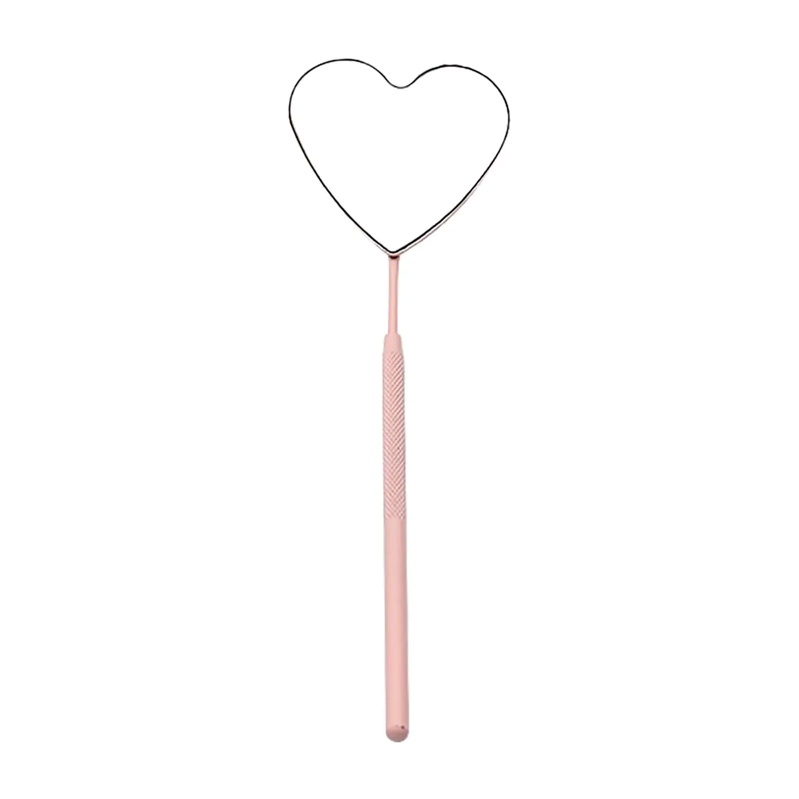 

Unique Heart Shape Eyelash Mirror Finishing Mini for Observing Small Details