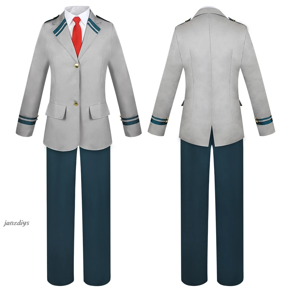 2024 My Hero Academia Anime Midoriya Izuku Cosplay Costume Todoroki Shoto School Uniform Set Wig Suit Unisex Halloween Role Play