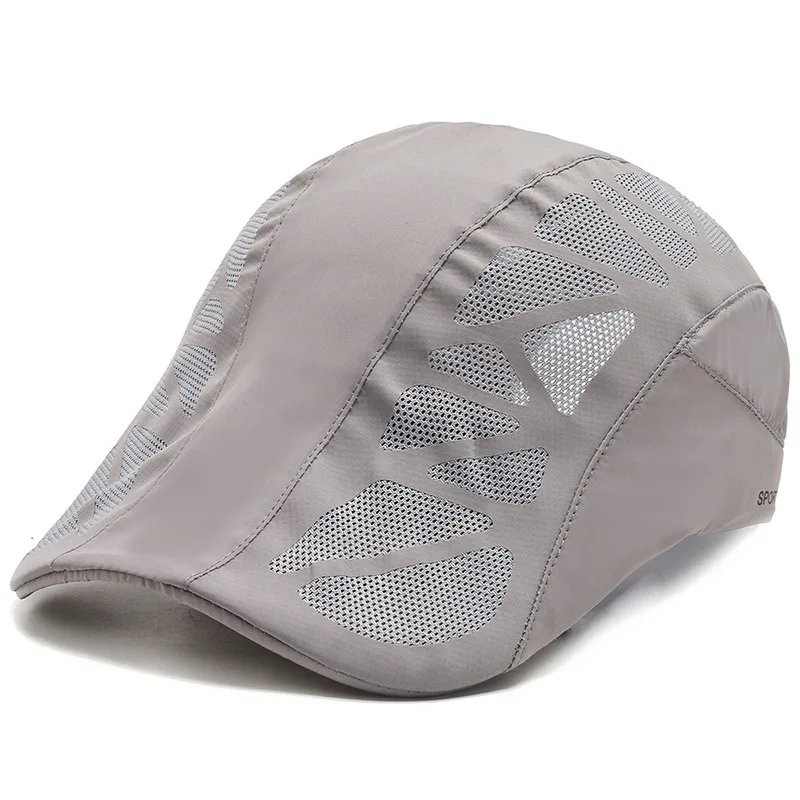 Unisex SPORTS Brief Gedruckt Schnell trocknende Baseball Kappe Sonnenhüte Outdoor Sommer Atmungsaktive Mesh Sonnenschirm Kappen Baskenmütze Visier Golf Hut – Detail 7