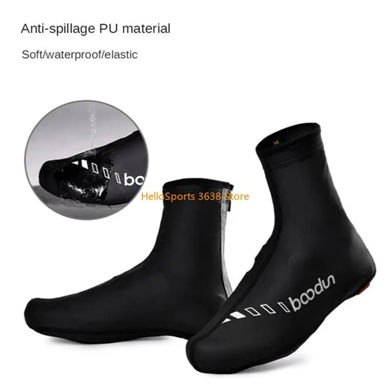 

A52F Unisex Breathable Waterproof Cycling Shoe Cover Warm Thermal Cover for Bicycle Shoes, for Autumn and Winter