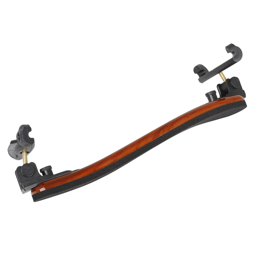 A07T-Violin Shoulder Rest Support Professional 1/4 1/2 Full Size Adjustable Maple Wood Violin Shoulder Rest Violin Parts Accesso