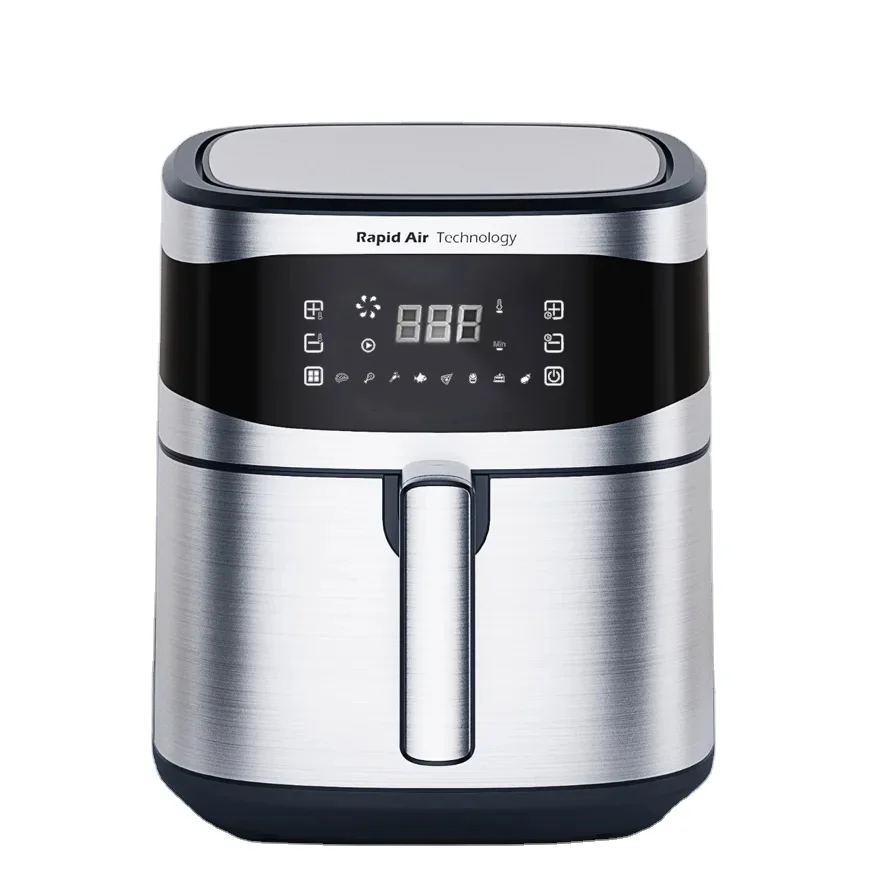

2026 New Model Multi-functionalr Stainless Steel Hot Air Fryer Home Appliance Electric Deep Fryers Oil Free Smart Wifi Air Fryer