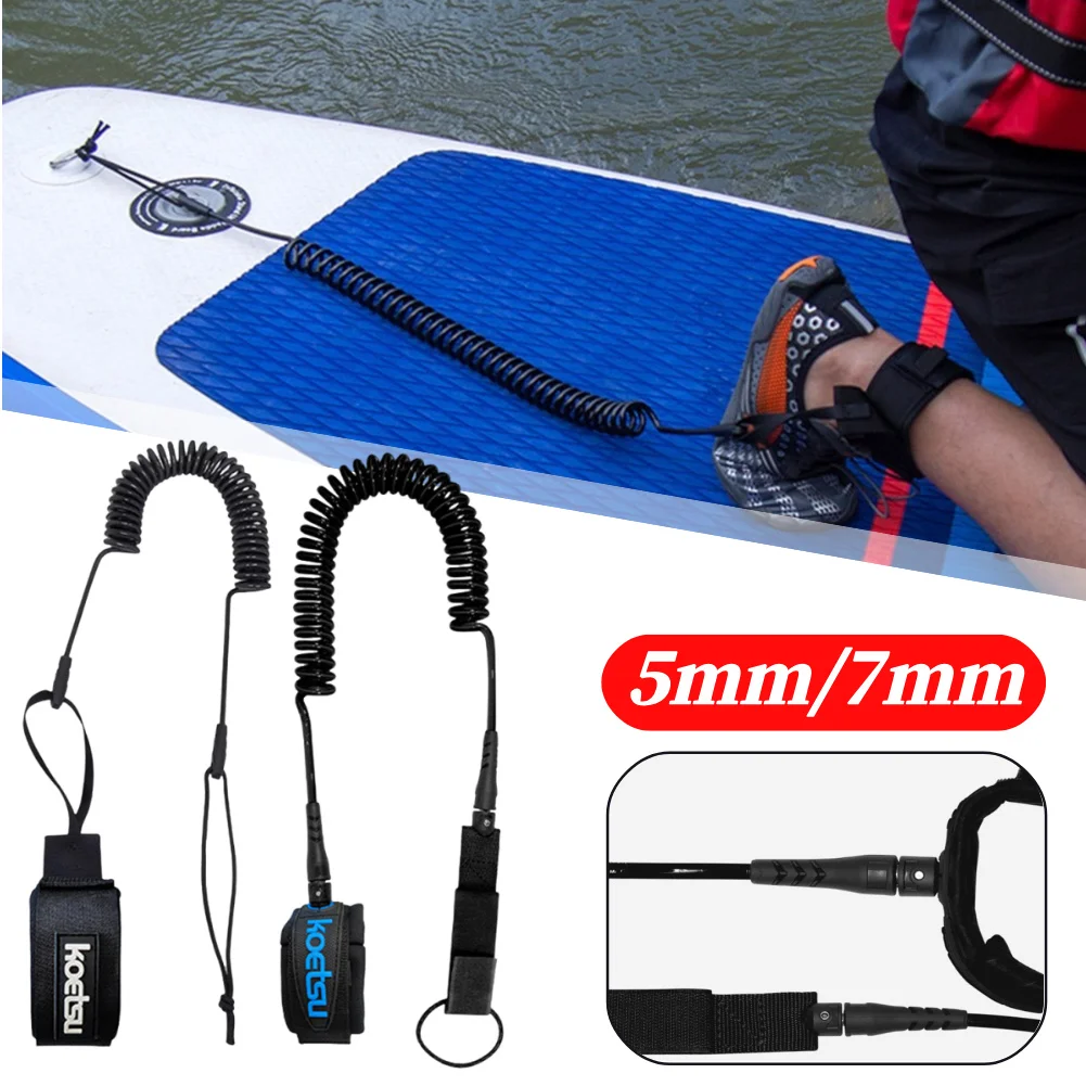 Surfen Fuß Bein Seil Praktische Surfen Stand UP Paddle Board Knöchel Leine Elastische Surfbrett Floß Kajak Seil TPU Zubehör