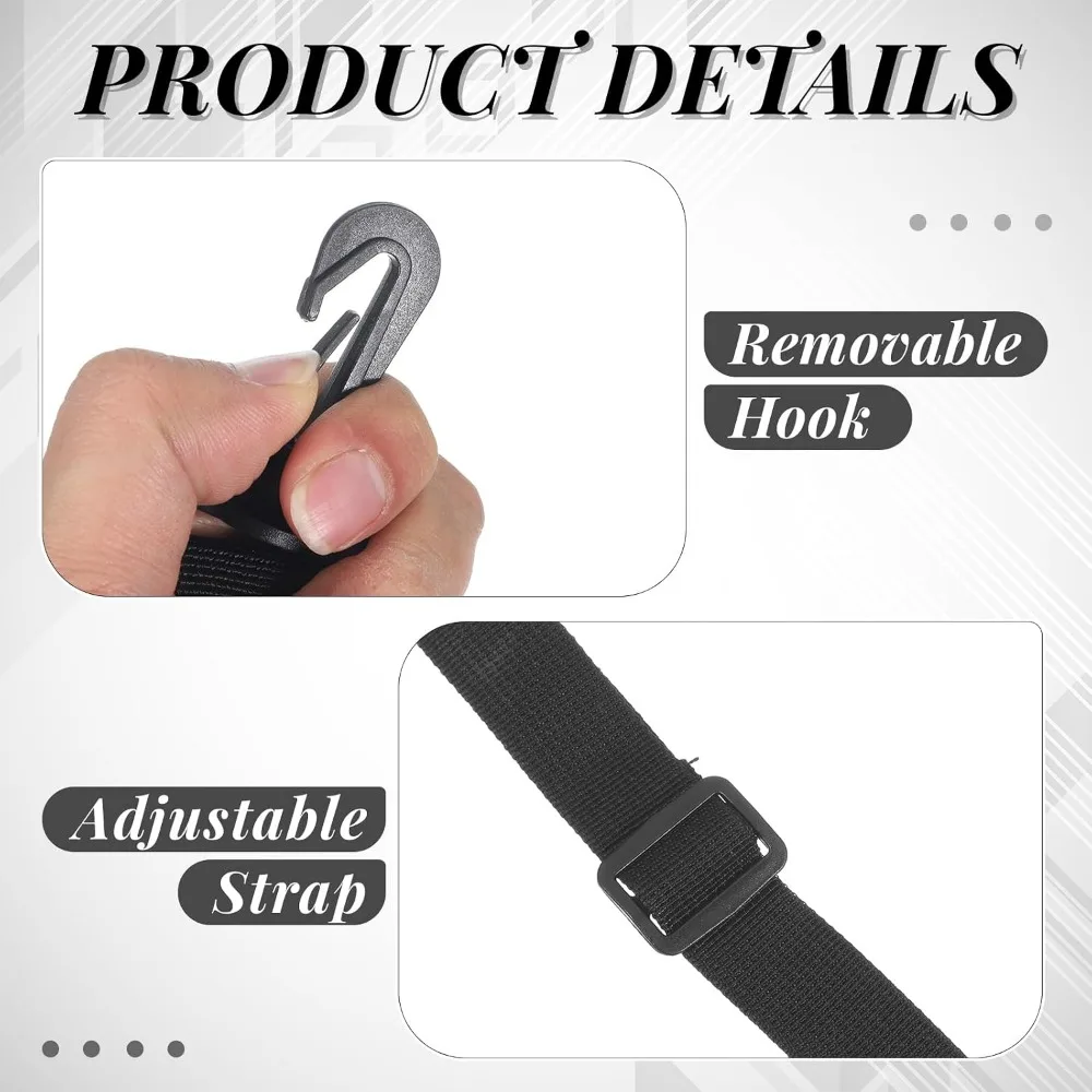 Laptop Bag Strap Replacement, 55 Inch Crossbody with Metal Hooks, 0.98 Inch Wide Nylon view 3