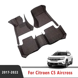 LHD For Citroen C5 Aircross 2022 2021 2020 2019 2018 2017 Car Floor Mats Carpets Styling Parts Interior Waterproof Covers Rugs