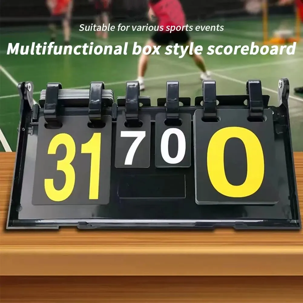 

Volleyball Scoreboard Sports Basketball Football Competition 4-Digit Score Board For Indoor Exercise Sport Decoration