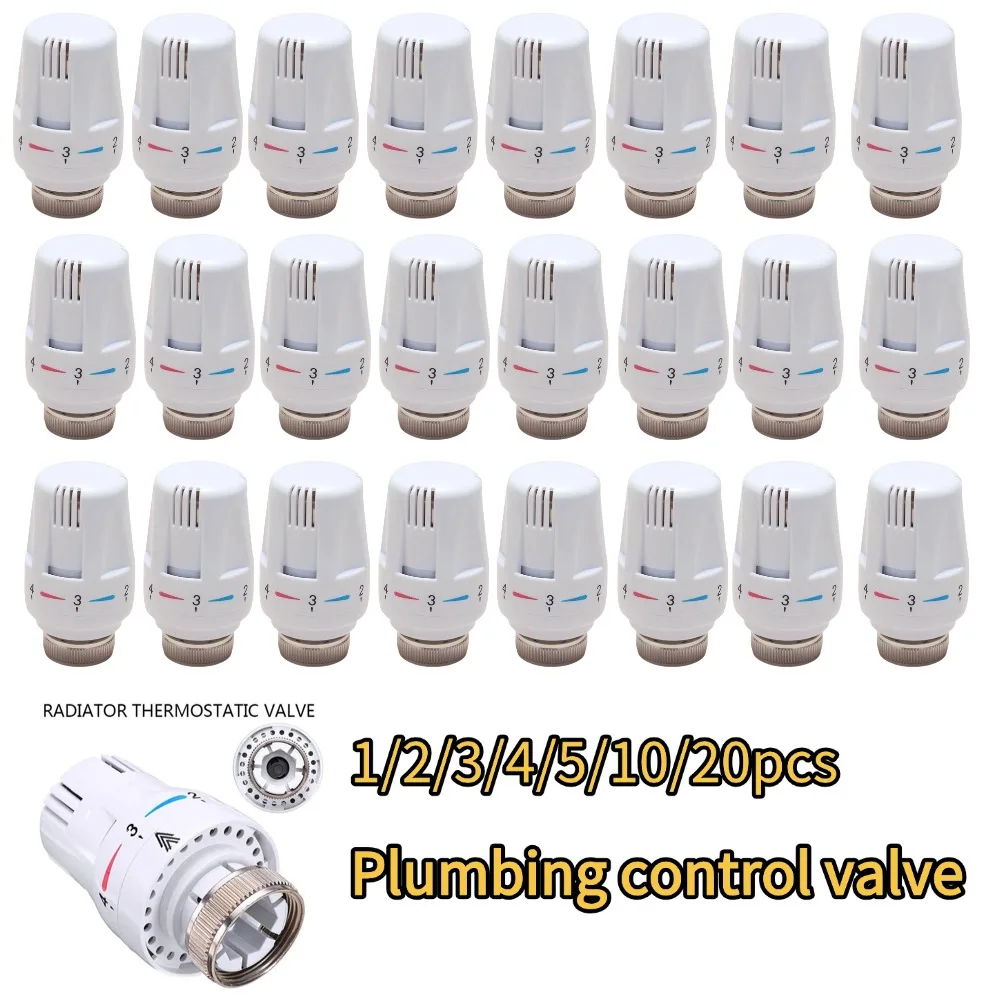 Thermostatic Radiators M30x1.5 Heating Zero Valve Control Valve Adjustable Floor Heating Temperature Thermostat Valve 2024