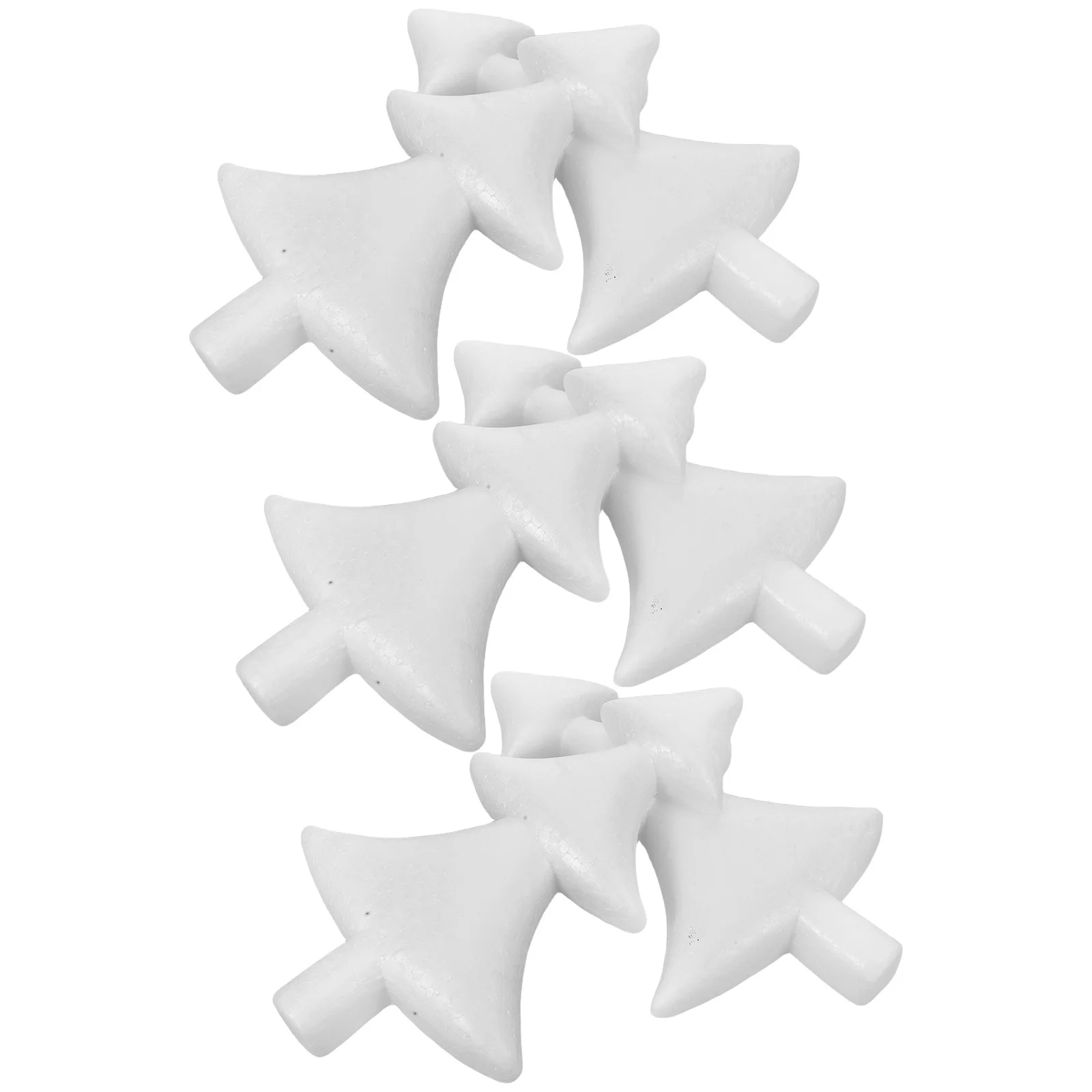 

8Pcs Artificial Fake Trees 27Cm Foam Based Half Design for Christmas Decoration DIY Craft Projects Holiday Party Setup