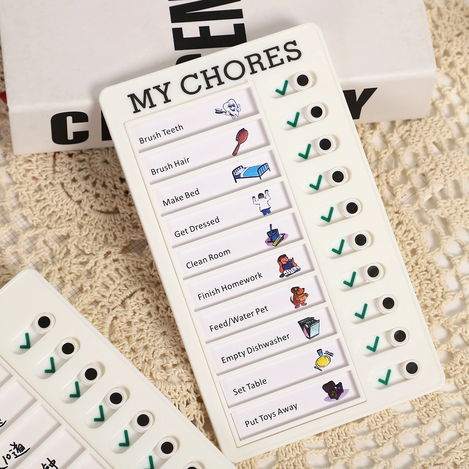 Multifuncional Message Check Board, Creative Plastic, Student To Do List, Memo, Papelaria, Material de Escritório, Simples