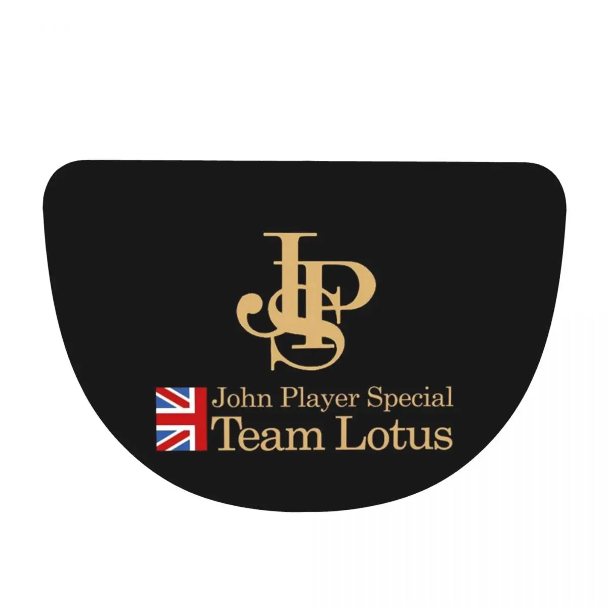 JPS John Player Special Team8 Soft Flannel Half Round Doormat Non Slip Bathroom Mat Absorbent Floor Carpet for Living Room