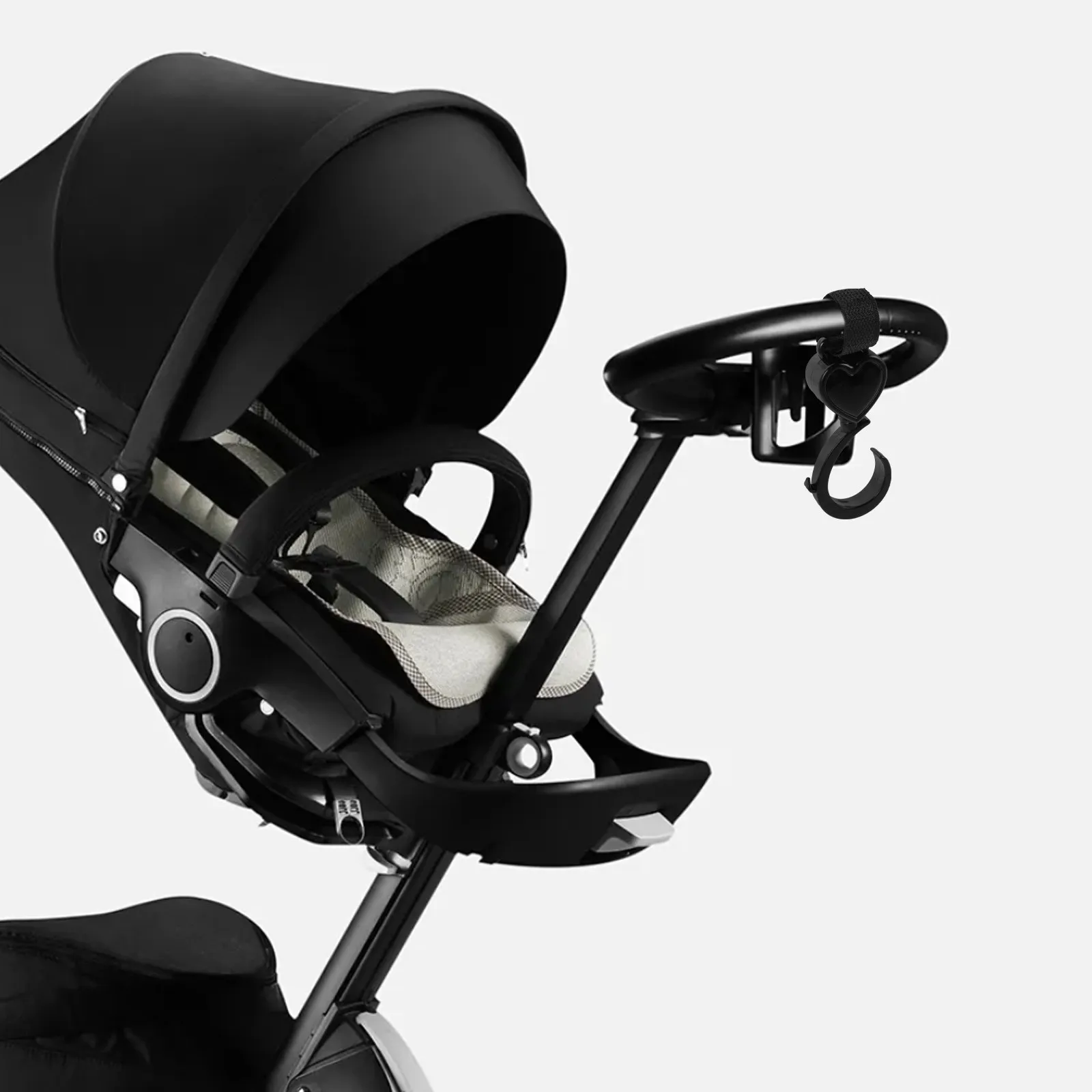 

Крючки для колясок (2 шт.), милые, с вращающимся механизмом, высокой грузоподъемностью, аксессуары для колясок, для сумок для подгузников и других вещей