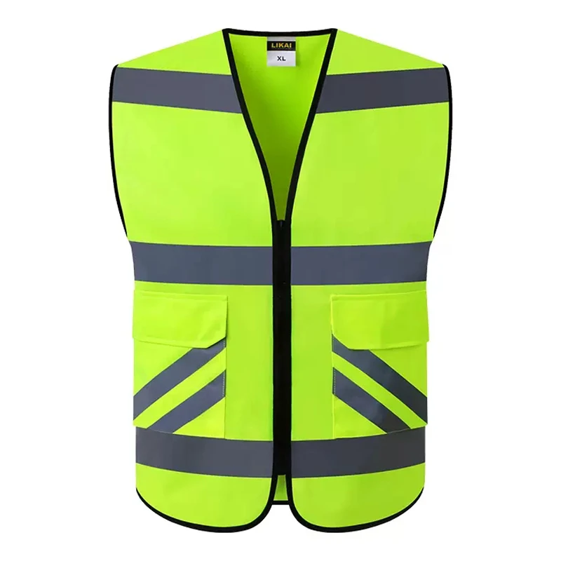 Reflective Vest Running Riding Jogging Safety Vest with Pocket Hi Vis Cycling Vest Hi Viz Vest Motorcycle