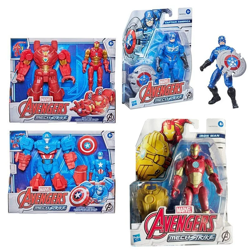 

Hasbro Marvel Avengers Hero Battle Suit Character Captain America Iron Man Movable Model Hand Action Back To School Anime Toys