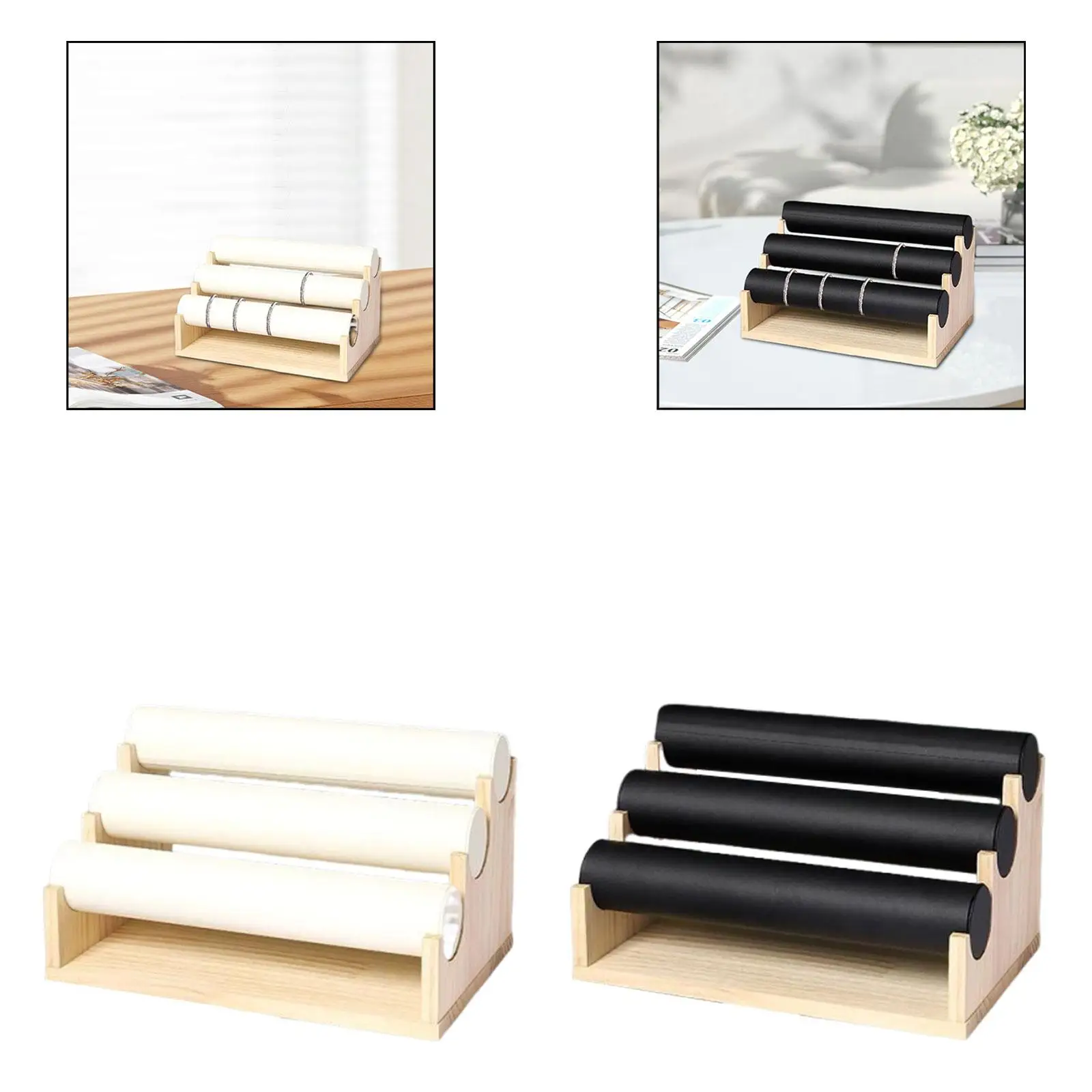 

Bracelet Display Stand 3 Tiers Practical, Removable, Durability, Bangle Holder for Shop Window, Countertop Bedroom Home Use