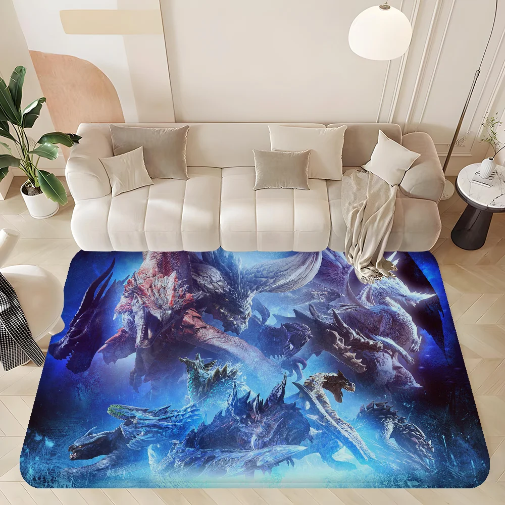 

Monster Hunter Hallway Carpet Rectangle Anti-slip Home Soft Badmat Front Door Indoor Outdoor Mat Doormat Area Rug