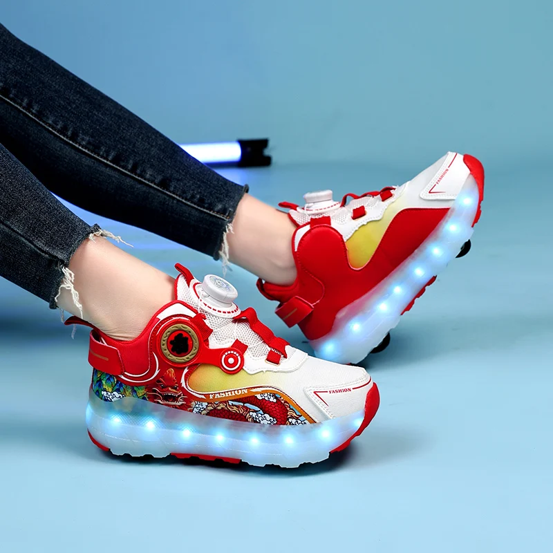 Heelys para hombres: ¡Reláctil de 4 ruedas, deslize a través de calles urbanas!