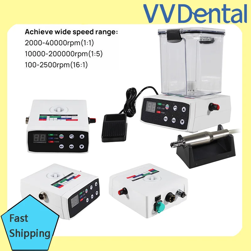 

VVDental LED Electric Micro Motor Brushless Internal Spray Low Speed Handpiece Dental Tools for Dentist