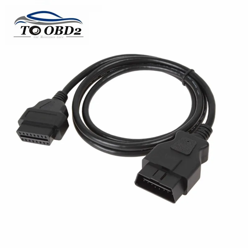 High Quality Male to Female Connector 16PIN OBD OBD2 Car Diagnostic For ELM327 OBDII 16PIN Cable 1.5M 150CM 30CM Extension