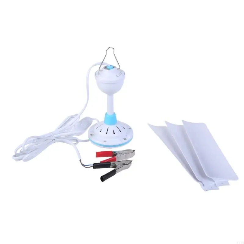

12V Portable Ceiling Fan 20inch Mini Hanging Ceiling Fan with Switches Hanging Fan