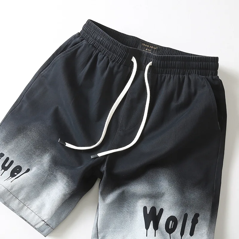Short d'été fin et ample pour hommes, pantalon en coton dégradé à l'extérieur, culotte, modèles masculins
