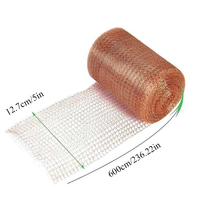 3m/6m Copper Wire Mesh Signal Shielding Net Anti-Snail Copper Wire Net Wire Pest & Rodent Net Copper Mesh Decor Garden Net