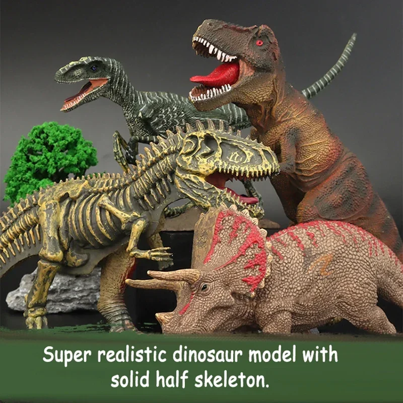 Dinosaur Model Half body Skeleton Giant Dinosaur Prehistoric Figure Simulation Toy Dinosaur World