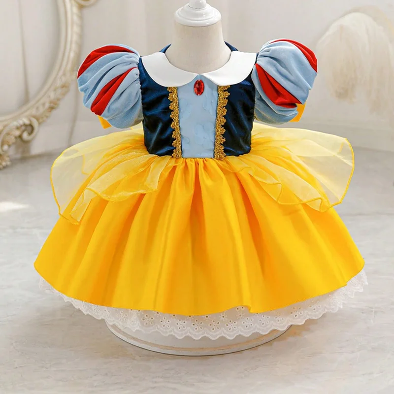snow white dress for infants Princess girl MyBabyByMerry easy on Baby Girl Snow White Tutu