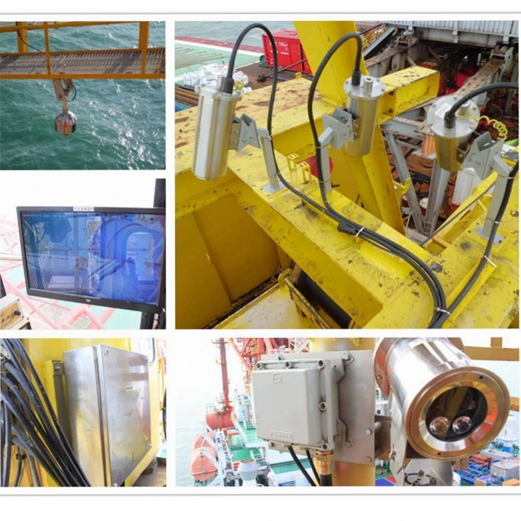 Sécurité CCTV à distance pour la construction et la fabrication de plantes marines, nouvelle surveillance de la sécurité en acier et la réponse au lieu