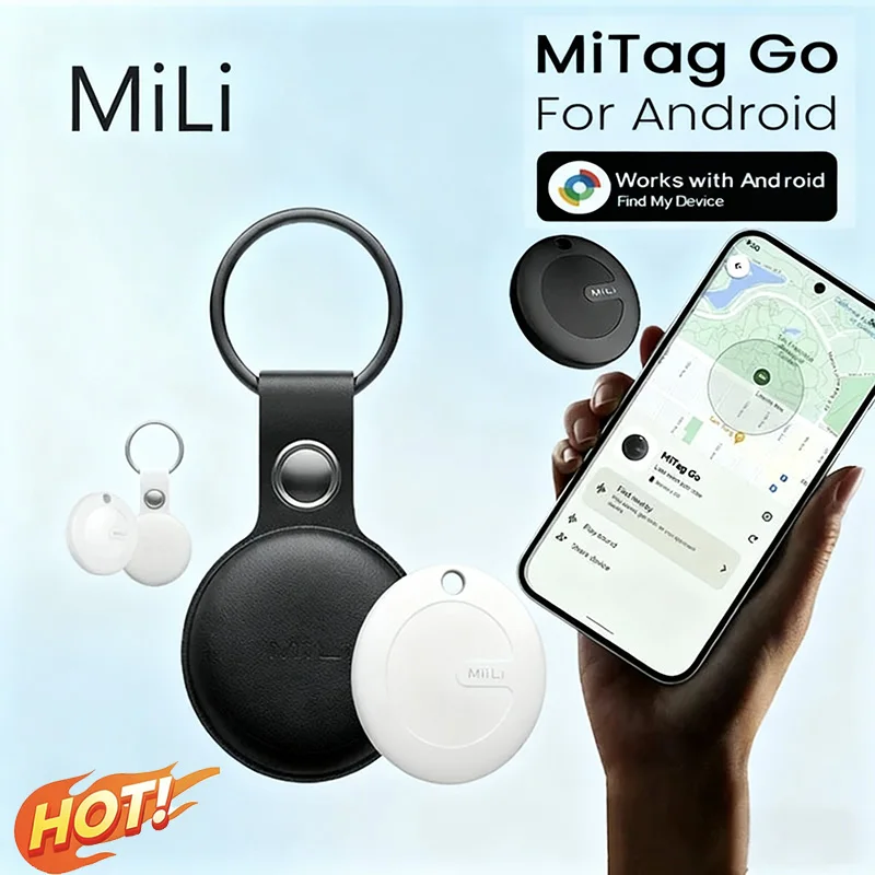Localizzatore intelligente MiLi Mitag 2025 adatto per localizzatore e localizzatore di progetti Android con chiave anti smarrimento Bluetooth Google Find My Device