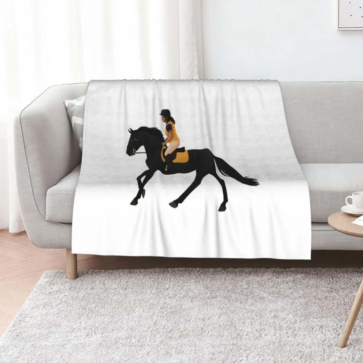 Zoe and Raven from Free Rein - بطانية رمي الخيول الرمباج بطانيات أطفال لسرير الطفل لبطانيات الأريكة المزخرفة #1