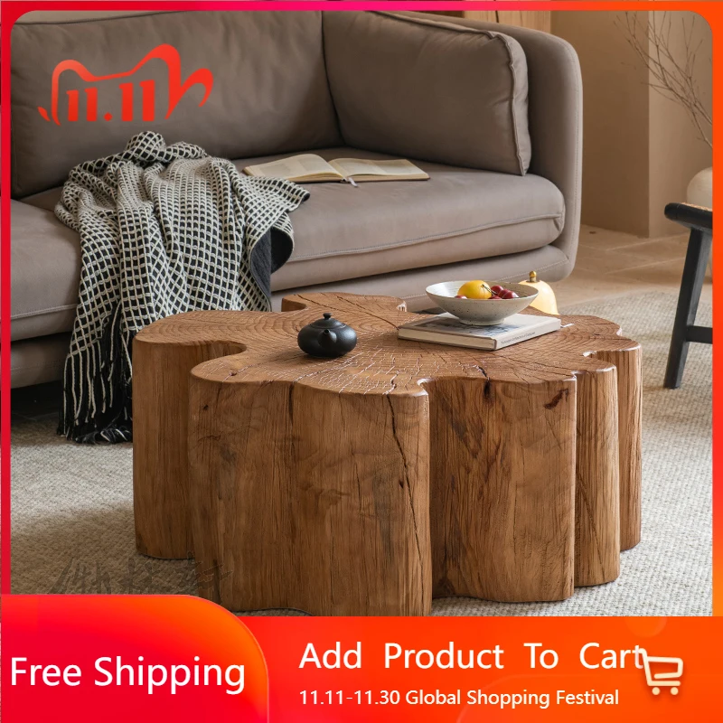 

Wood Japanese Coffee Table Antique Designer Standing Decoration Coffee Table Minimalist Aesthetic Couchtisch Home Furniture