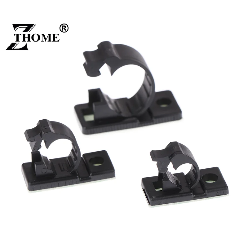 20Pcs Self-Adhesive Cable Organizer Clips Adjustable Management Wire Holder USB Winder Desktop Line Clamp LY-4/6/8/10/11/12