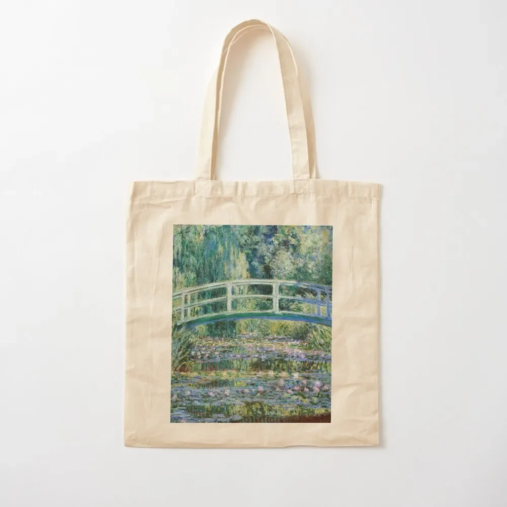 

Water Lilies and Japanese Bridge, Claude Monet Tote Bag Handbags canvas bags Tote Bag