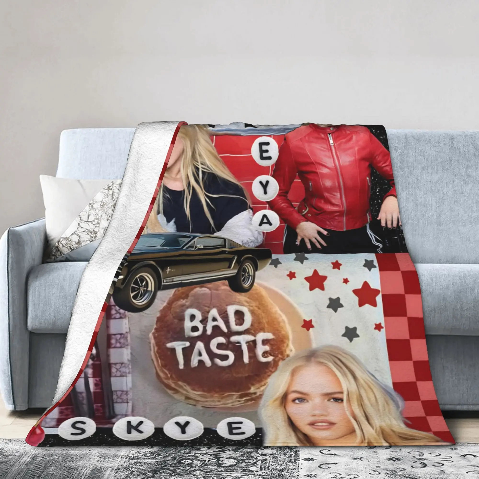 Bad Taste Freyas Singer Skyes  Blanket Cover  Flannel Throw Blankets Bed Sofa Portable Ultra-Soft Warm Bedspreads