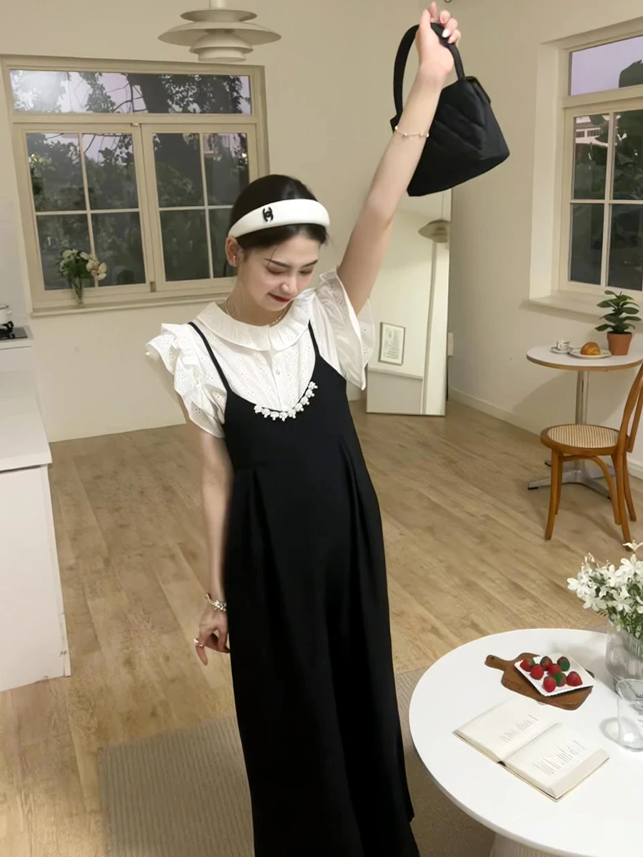 

Женский летний комбинезон с ремешками irt, комплект Flng Sve, широкие брюки, комплект из двух предметов, неудобная соляная система, элитное ощущение