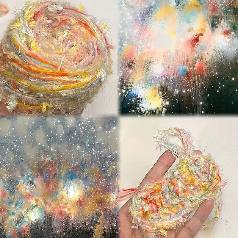 

Кукла-пуговица «сделай сам», коралиновая нить для волос, смешанная нить, нить для рукоделия «сделай сам», материал для рукоделия