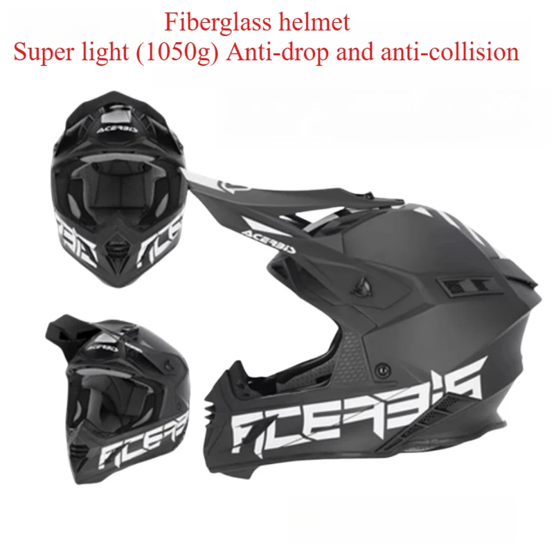 

Раллийный шлем из углеродного волокна, внедорожный полный шлем, мужской и женский шлем из стекловолокна