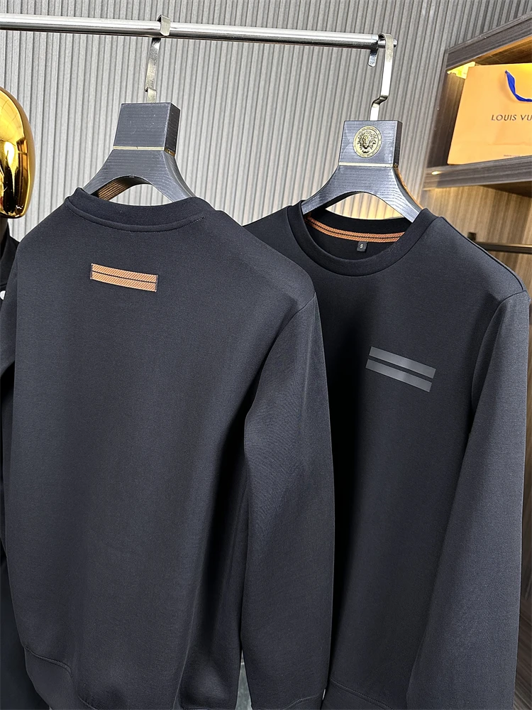 

Мужская базовая толстовка K LuTai из мягкого хлопка, коллаборационная серия, с модной нашивкой, осенняя, с круглым вырезом, свободного кроя