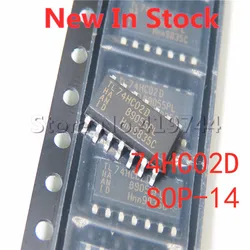 10PCS/LOT 74HC02 74HC02D SN74HC02D SMD SOP-14 logic chip In Stock NEW original IC